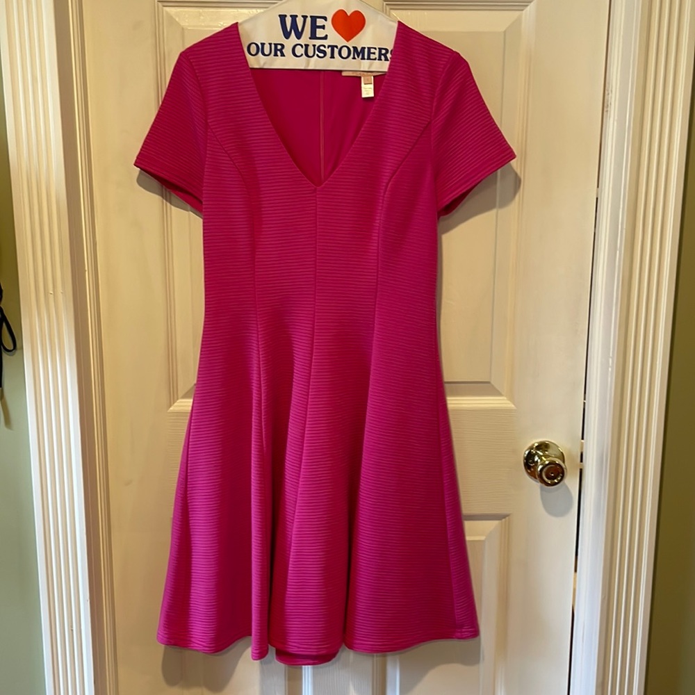 Anthropologie Hutch Fit & Flare Pink Dress - Size Small